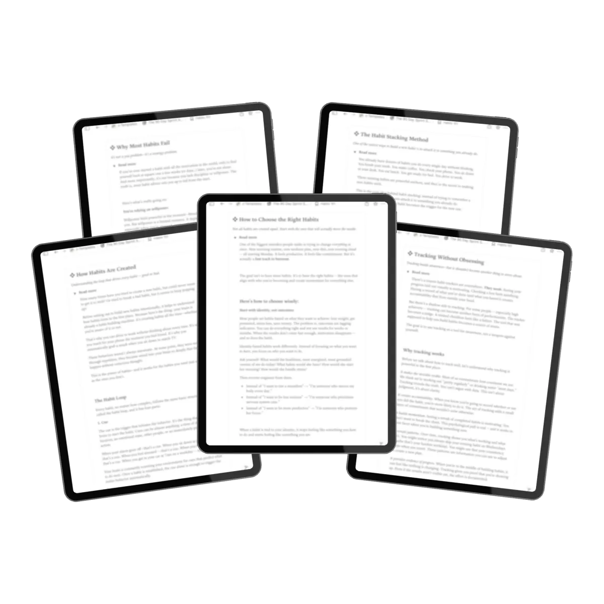 Habits 101, the written masterclass included with the Sprint System
